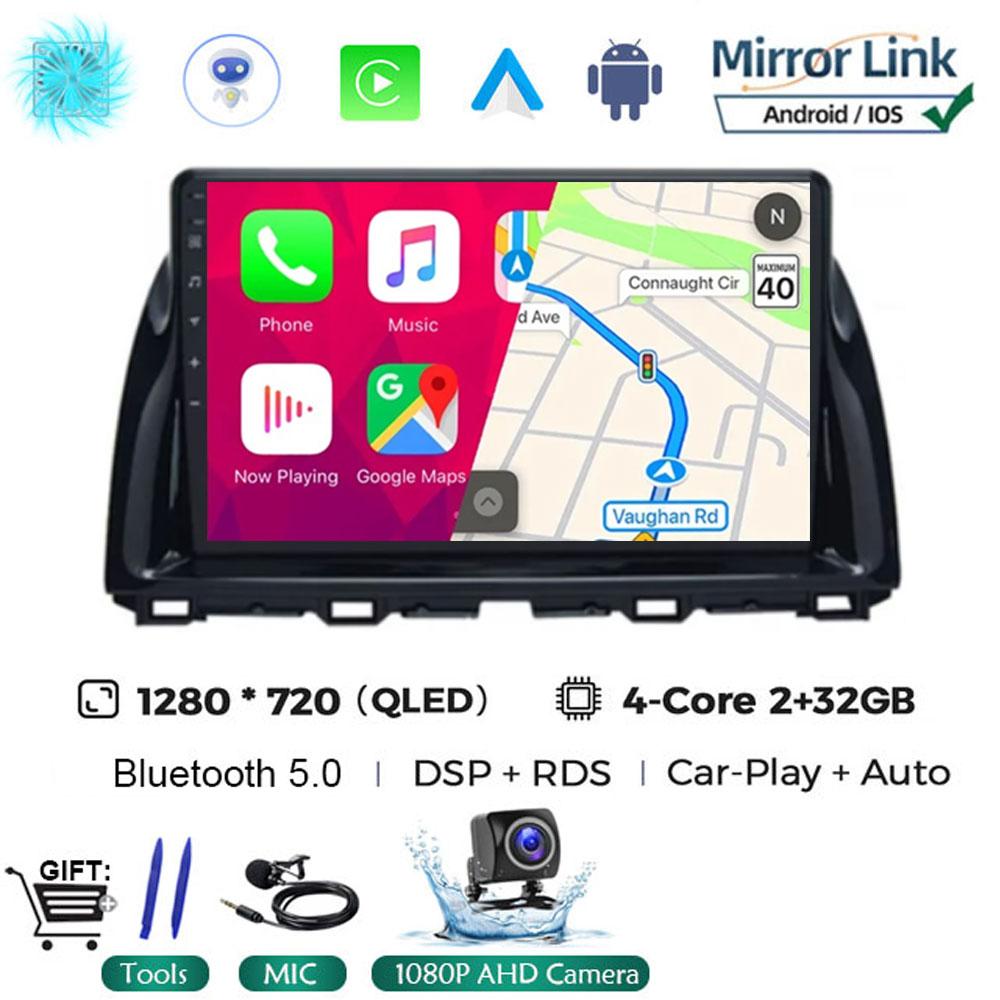 10.1"Android 14 Автомобильный мультимедийный видеоплеер для Mazda CX5 CX-5 2012 - 2015 Автомобильный Автомагнитола Gps Навигация стерео 2din Головное Устройство 4G
