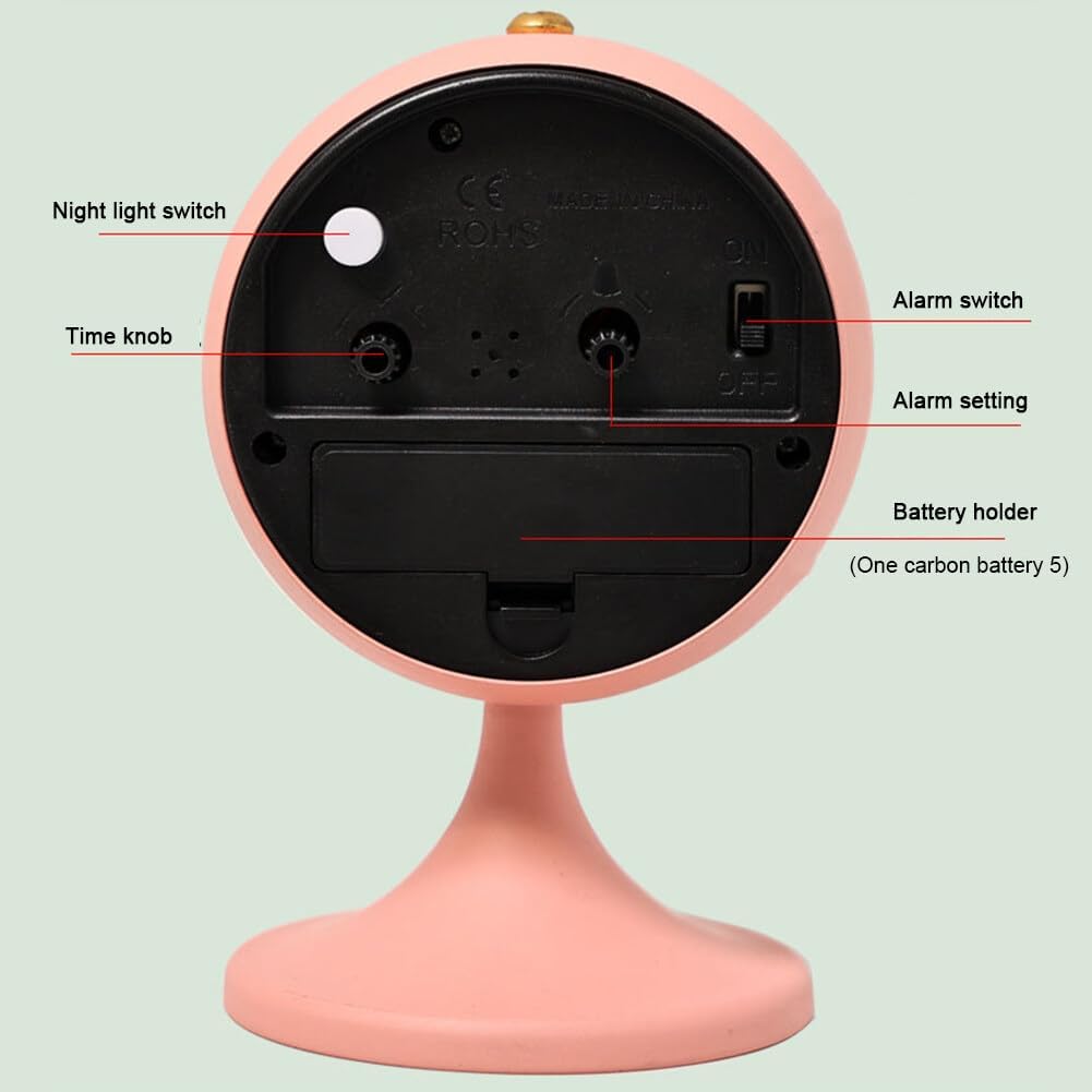 Ретро аналоговый будильник тихие нетикающие прикроватные часы для спальни домашнего офиса