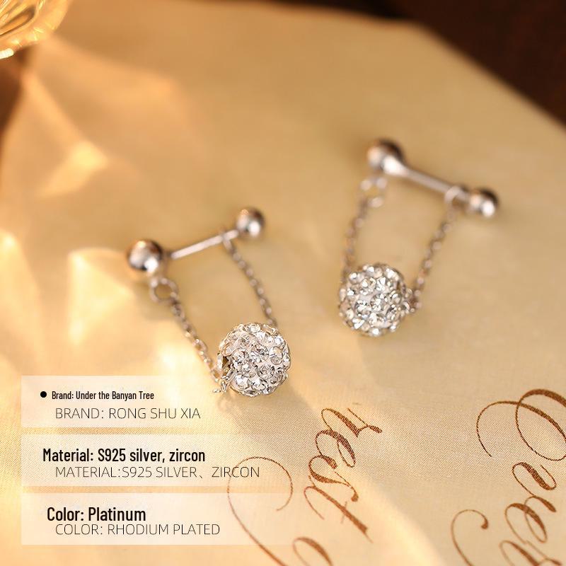 Серьги-кисточки Banyan Tree S925 Silver Flash Diamond — универсальная, роскошная мода для женщин