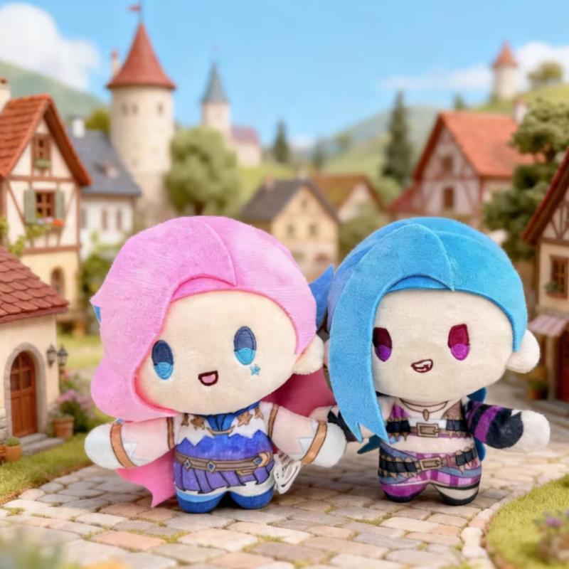 Pumki Оригинальный League Of Legends Магнитный Плюшевый Брелок Рука об Руку Серия Секретных Коробочек Коллекционная Игрушка Подвеска Декоративный Подарок