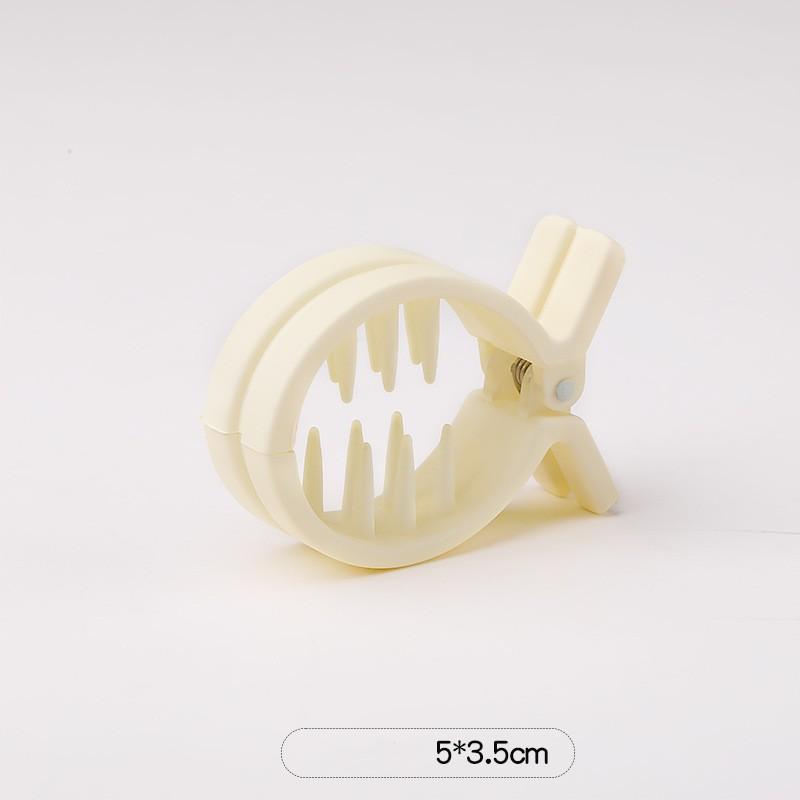 Круглая заколка для волос Grab High Ponytail Fixed Artifact Claw Hairpin Women Back Head Frosted Hairpin Anti-Low Style Claw Hairstyle Clip
