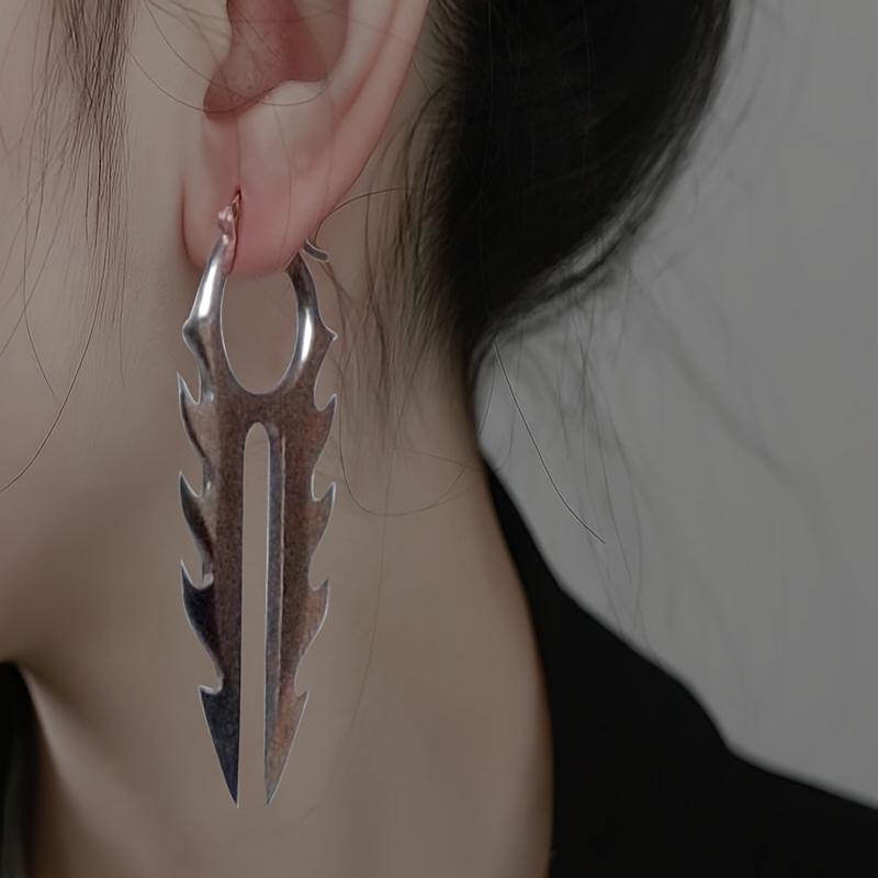 Панк Тренд Новая Мода Готическая Личность Скелетированные Шипы Подвеска Серьги-капли Для Женщин Мужчин Вечеринка Ушные Аксессуары Ювелирные Изделия