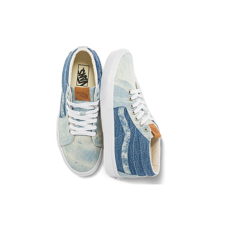 Vans Кроссовки унисекс Sk8-Mid Washed Denim Blue Denim-Multi VN0A3WM3448