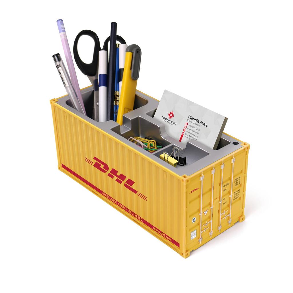 Модель-украшение контейнера DHL: Подарок для хранения на рабочем столе для мероприятий логистической компании