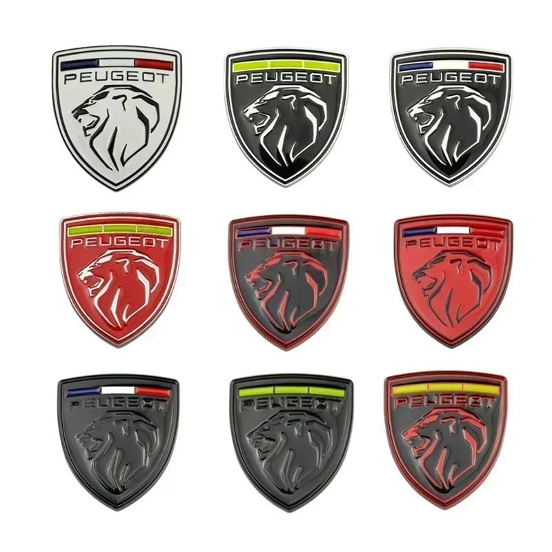 Car Body Fender Side Metal Emblem Rear Trunk Badge Sticker for Peugeot 406 405 205 3008 206 5008 308 208 408 508 407 107 307