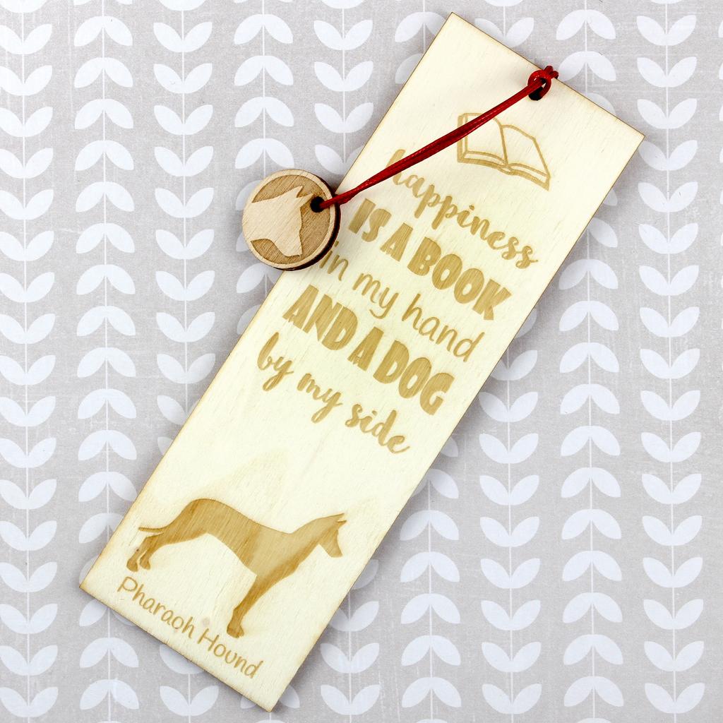 Pharaoh Hound, Kelb tal-Fenek – Dog bookmark, personalized bookmark – Design 02 | Art-Dog