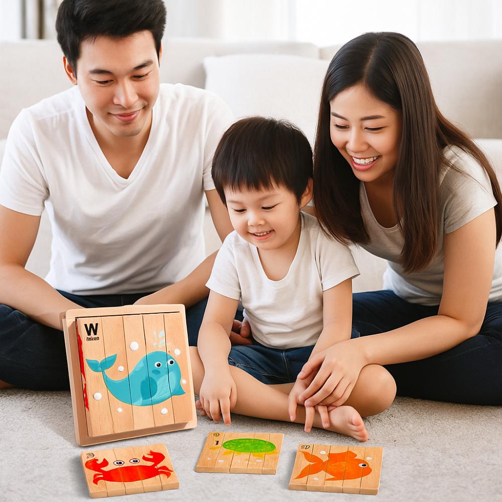 Wooden Wooden Animals Puzzle Matching Educational Traffic Wood Puzzle 3D Logical Thinking Educational Jigsaw Girls Boys