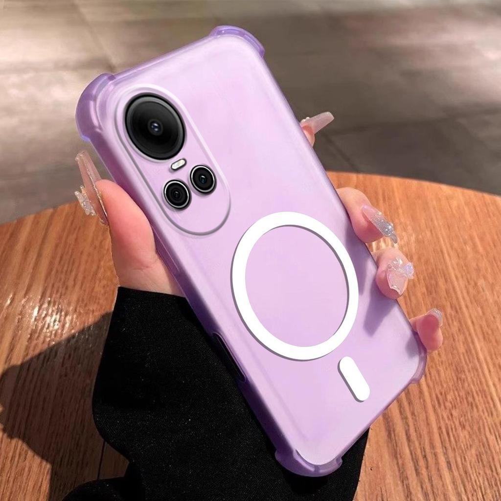 Матовый прозрачный чехол-желе против отпечатков пальцев для OPPO Reno10pro 5G Reno10, противоударный чехол для телефона