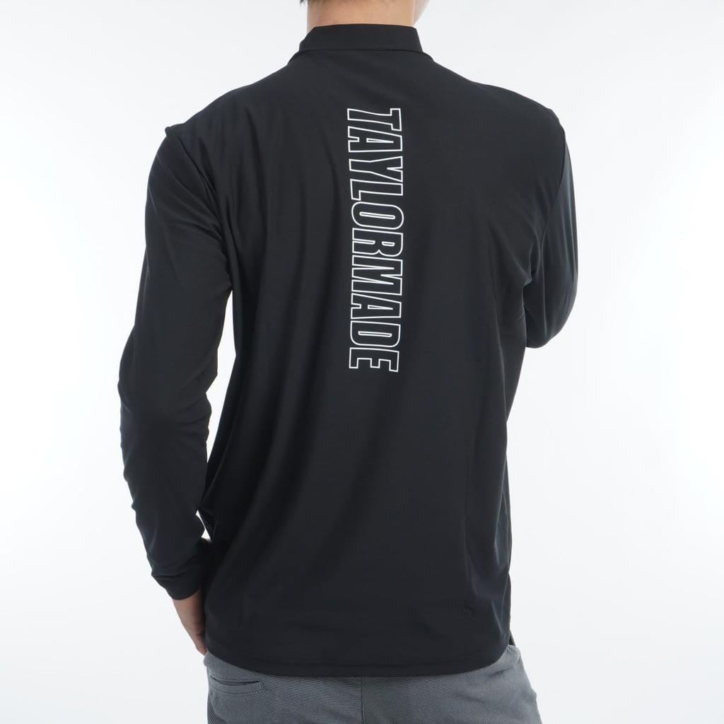 TaylorMade TM Basic Long Sleeve Mock Club, Black, Size M, Men's, 2024FW, UN353