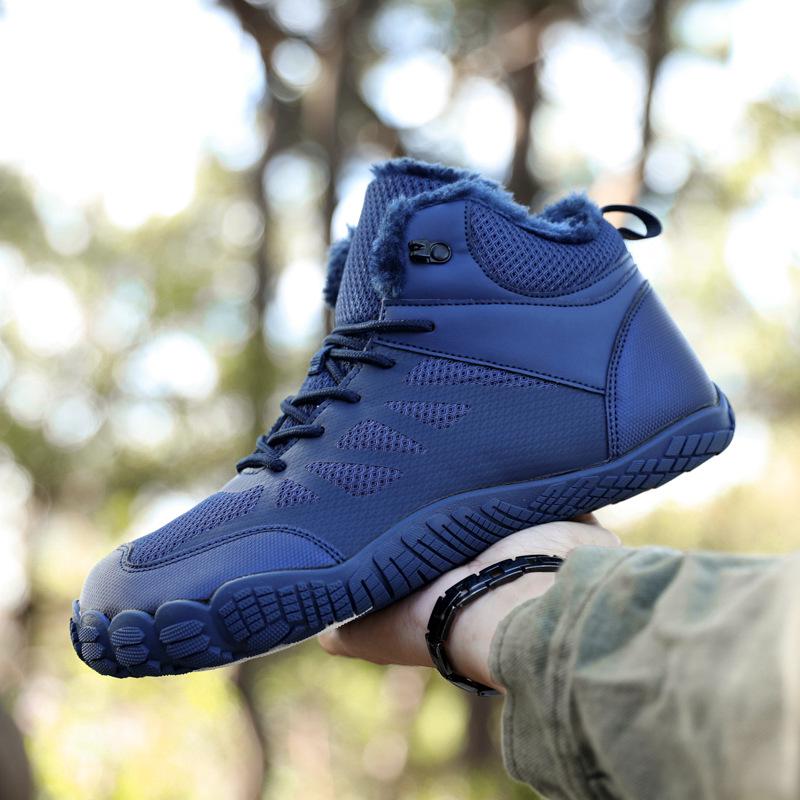 Водонепроницаемые Нескользящие Хлопковые Зимние Ботинки: Бархатная подкладка, Утепленные ботинки для пешего туризма на открытом воздухе для женщин и пар