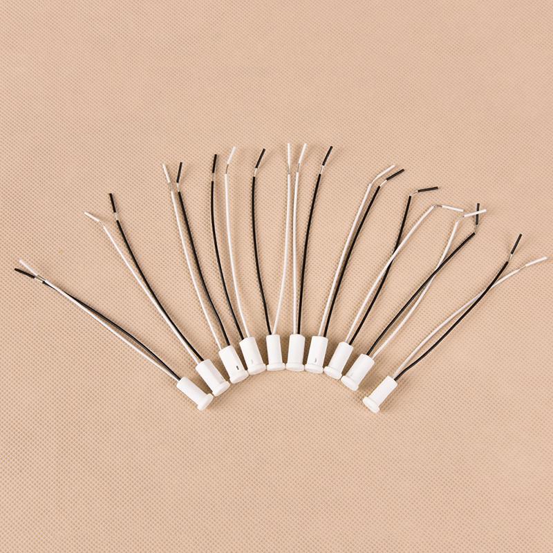 10 шт./лот G4 база G4 гнездо штекер керамический G4 держатель головка проводной соединитель 10 см