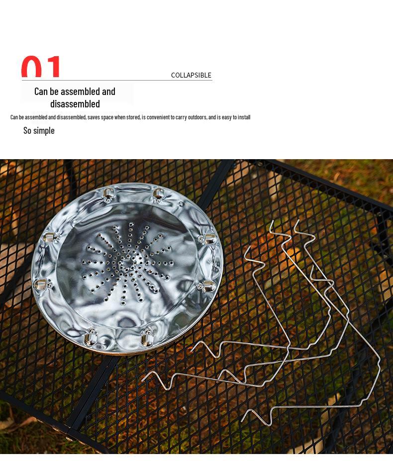 Foldable Stainless Steel 4-Slice Toaster Rack for Outdoor Camping and Picnic Barbecues