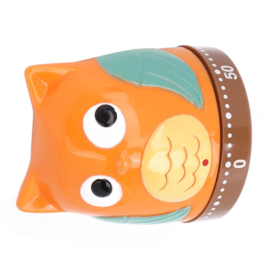 Мультяшный Милый Механический Таймер с Заводом на 60 Минут, Вращающийся Таймер Обратного Отсчета для Обучения