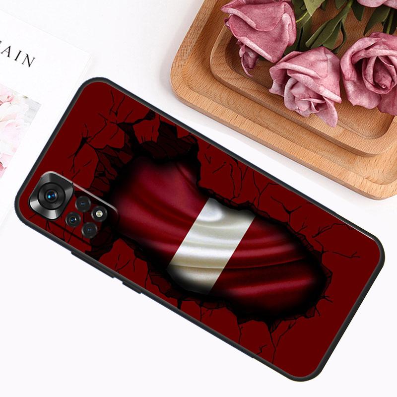 Чехол Флаг Латвии Для Xiaomi Redmi Note 14 Pro 13 12 11 9 10 9S 10S 11S 12S Redmi 14C 13C 10C 12C Обложка