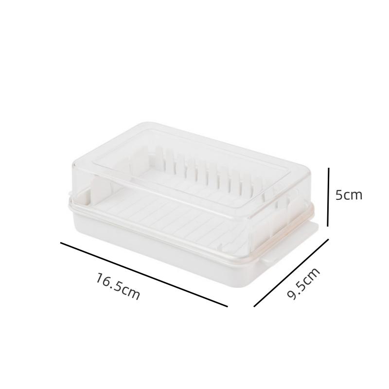 New Cheese Butter Cutting Storage Container Butter Cheese Fresh-Keeping Box with Lid Frozen Butter Refrigerator Crisper Box