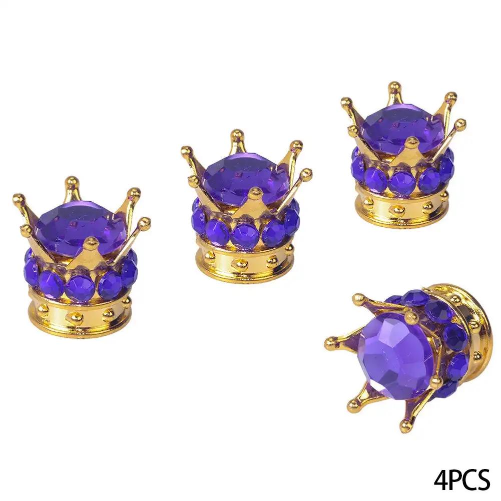 4 шт. колпачки для вентилей шин автомобиля с блестящими кристаллами и стразами, хромированные колпачки для шин автомобиля, аксессуары