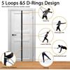 Nylon Resistance Band Black Gym Attachment Gym Accessory Yoga Fitness Equipment  Home