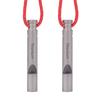 Ultralight Titanium Emergency Whistle with Cord Outdoor Survival Camping Hiking Exploring