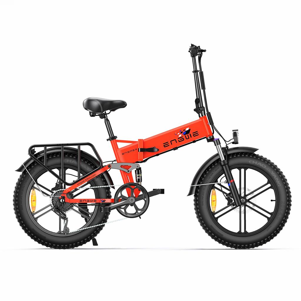 ENGINE X E-Bike 250W Motor 48V13Ah Lithium Battery Foldable Electric Bicycle 20''Fat Tires Super High Battery Life Electric Bike