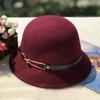 Шерстяная Шерстяная Шляпа-Котелок Женская Ретро Британская Куполообразная Панама Нишевый Дизайн Женская Шляпа