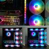 12cm Desktop PC Computer for Case Cooling Fan LED Lights Color Changing RGB Chassis Fan Controller Remote Control