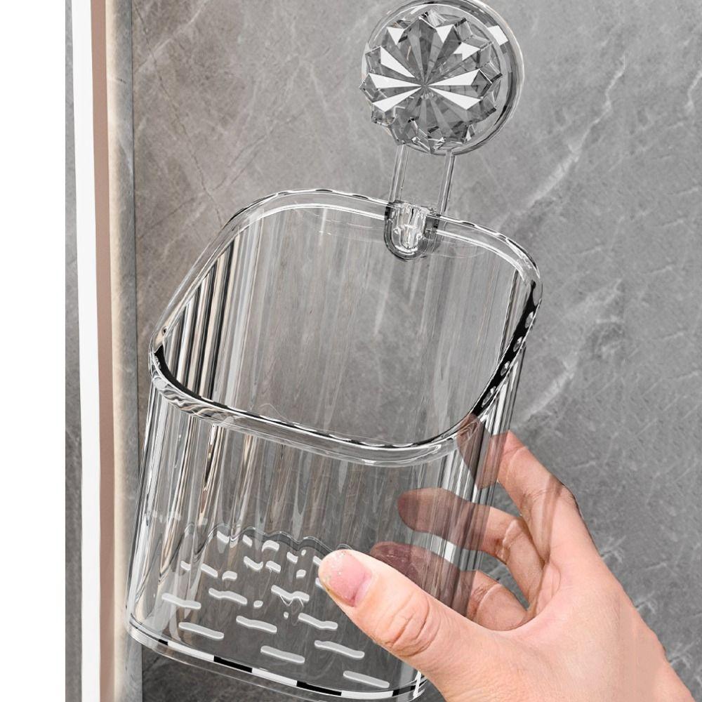 Дренажная присоска, корзина для хранения в ванной комнате, легкая чистка, полка для хранения, душевая стойка