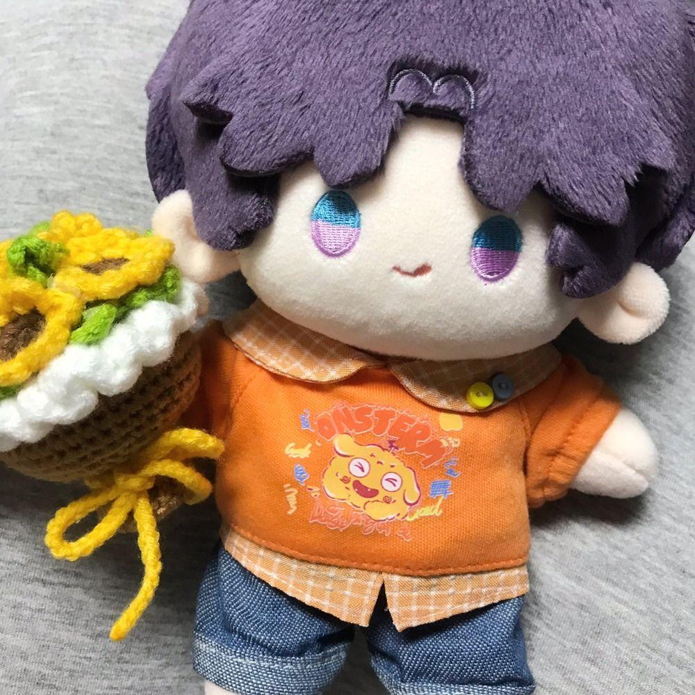 Худи 20 см Одежда для хлопковой куклы Повседневный костюм Одежда для плюшевых игрушек Костюм для набивной куклы Аксессуары для кукол