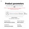 BAI1 For Benz 2/4/8PCS Metal Car Interior Decoration Sticker Badge Decal Accessories CLS SLK Sport ML C200 C260 C300 W205 CITAN VITO