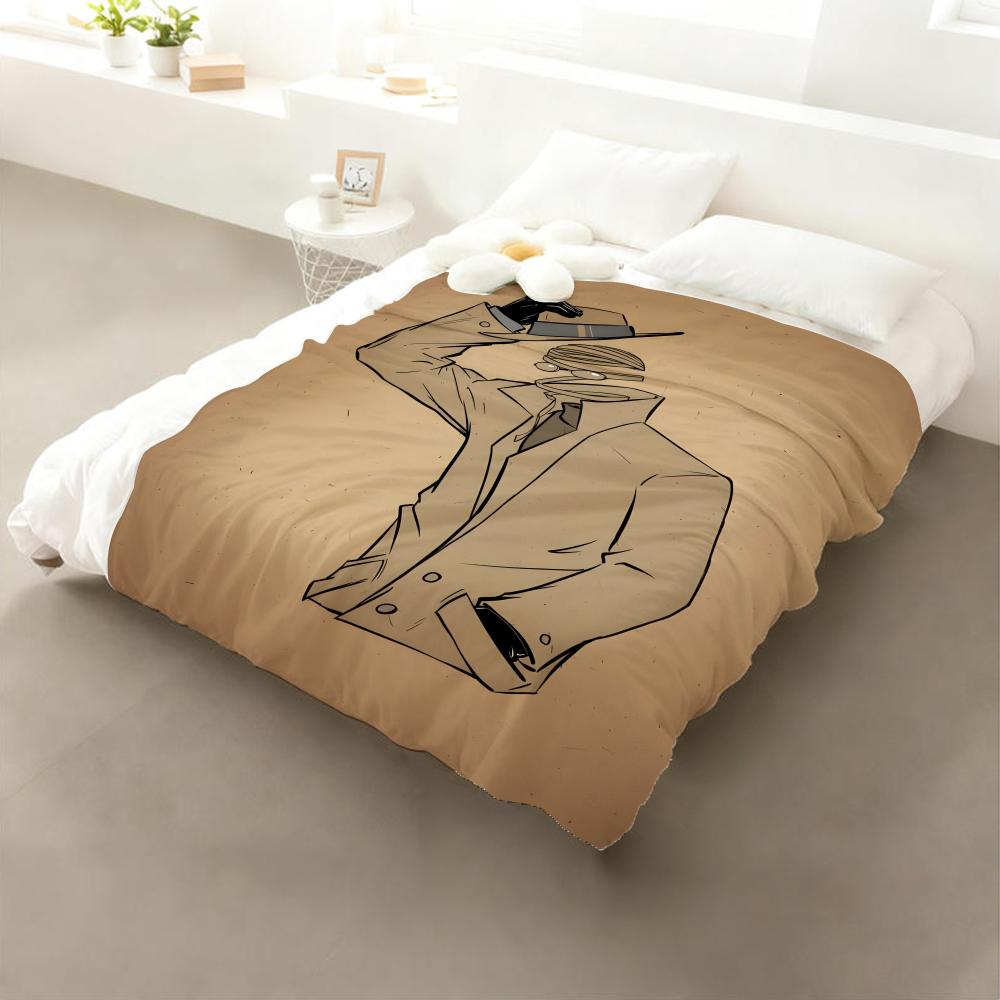 Movie The Invisible Man Throw Flannel Throw Blanket: Soft Kid-Friendly Warm Anti-Static All Season Washable Couch Bed Home