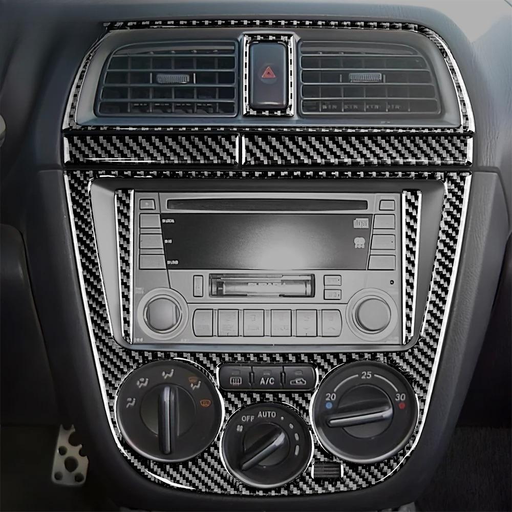 Carbon Fiber Style Center Console Sticker for Subaru Impreza WRX STI 2002-2004 LHD RHD Interior Trim Cover