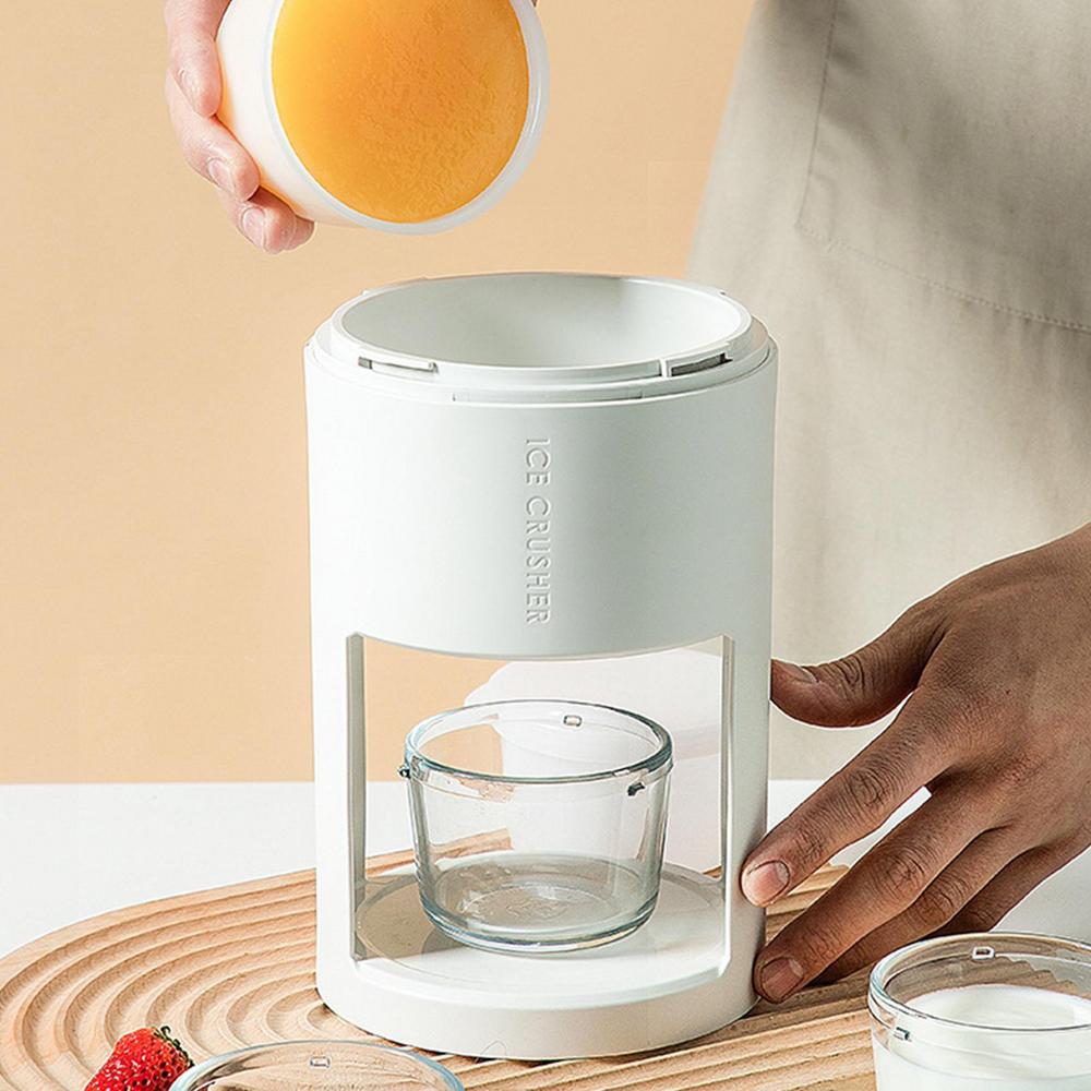Summer Portable Hand-operated Ice Shaver, Multifunction Ice Crushing Tool for Homemade Fruit Smoothies