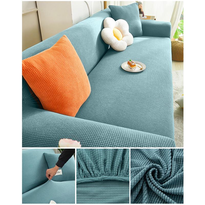 Эластичный жаккардовый чехол для дивана, эластичный чехол для дивана, секционный L-образный чехол для дивана, угловой чехол для гостиной, 1/2/3/4 сиденья