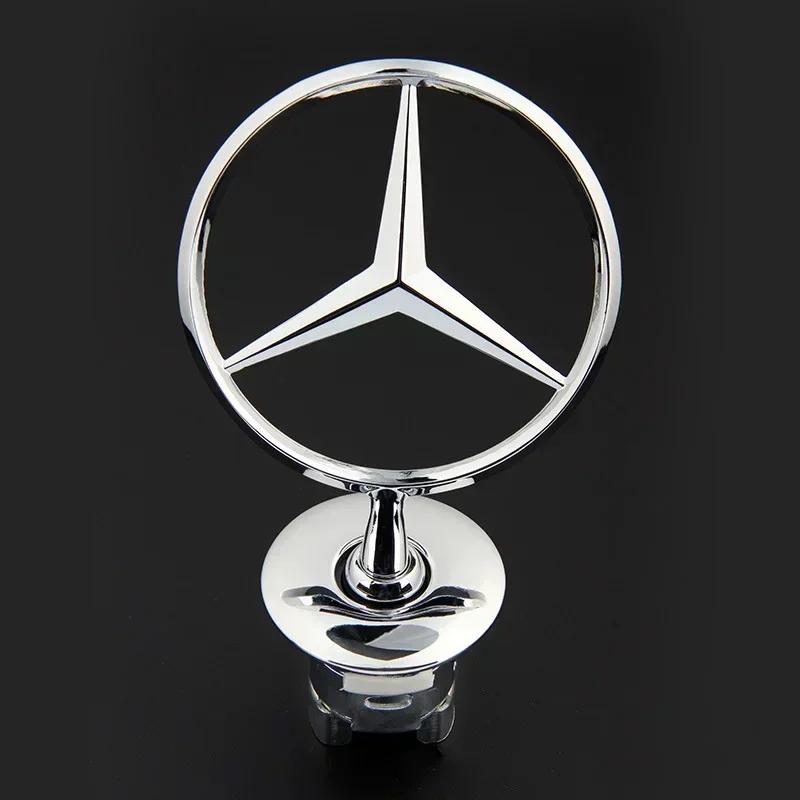 Zinc Alloy for Mercedes Benz C180 C200 C200 W204 W210 W220 W212 Car Front Hood Emblem Bonnet Label 3D High Quality Accessories IW2
