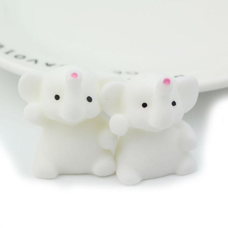 2 шт./компл. Mochi Squishy Elephant Squeeze Healing Fun Kids Kawaii Игрушка для снятия стресса Декор