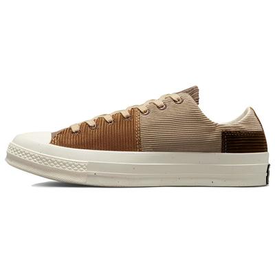 Beyond Retro x Chuck 70 Low Переработанный вельвет Унисекс Кроссовки Коричневый Замшевый Экрю A03082C
