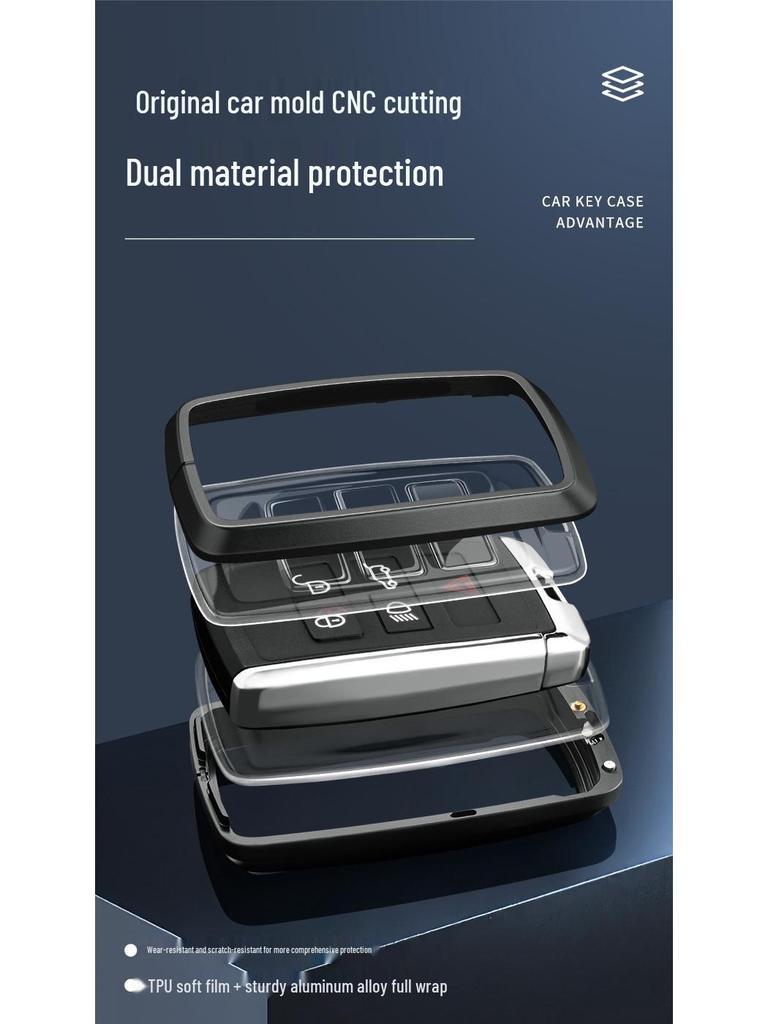 Чехол для ключа Land Rover: Алюминиевый корпус для Range Rover Sport, Velar, Evoque, Discovery, Freelander.