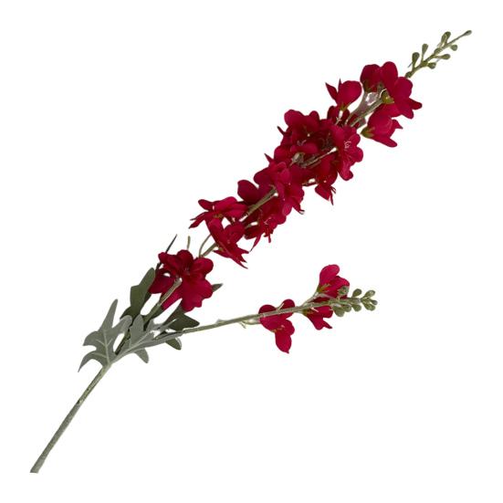 Simulated Hyacinth Silk Delphinium Flowers Realistic Texture Iron Wire Stems Fake Flower