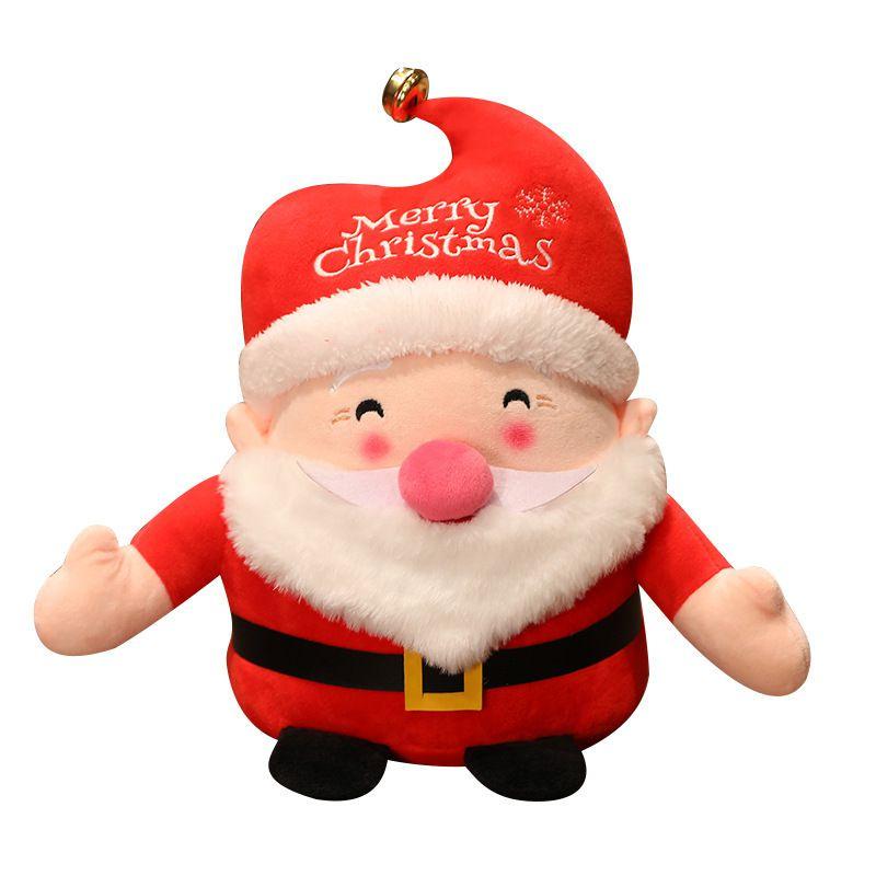 Cute Christmas Santa Claus Deer Plush Toy Doll For Kids