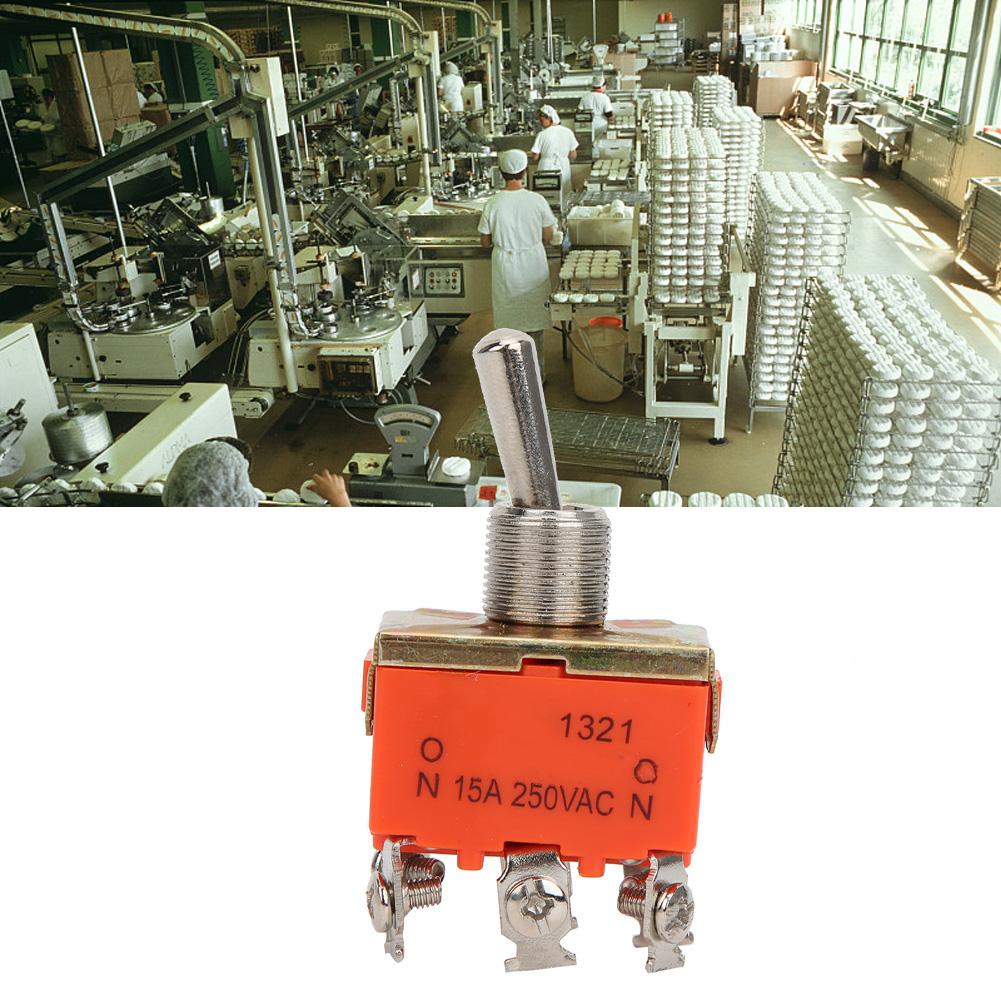 10 шт. Мини-тумблер E TEN1321 AC 250 В 15 А 6 контактов ВКЛ ВКЛ 2 положения тумблер