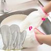 Bamboo Fiber Dishwashing Gloves Dishwashing Cloths Kitchen Cleaning Silver Wire Gloves Single Pair