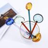 Transparent Coffee Scoop Kitchen Gadgets Glass Milk Spoon Tableware Stirrer Stirring Spoons Spoon
