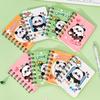 Kawaii Chubby Panda Cartoon A7 Coil Notebook 80 Pages Pocket Notepad Office School Learn Supplies Mini Kawaii Diary Journal
