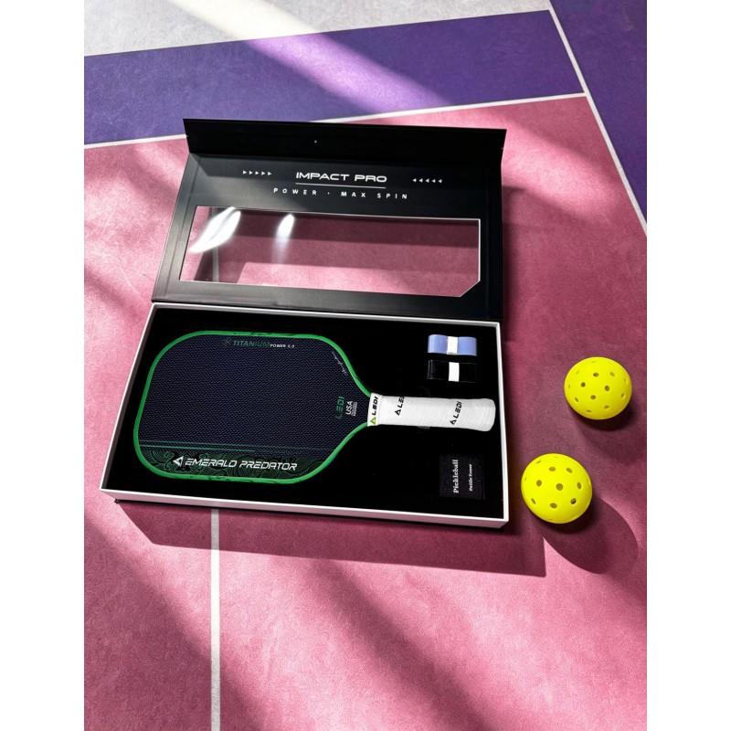 Professional 5th Gen Pickleball Paddle 3K Carbon Fiber Titanium Face MPP Foam Core Dual-Surface Design