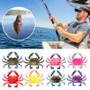 2Pcs 8CM/10G Soft Crab Lure Floating Bionic Crab Bait Colorful TPR Artificial Bait Saltwater Freshwater Fishing Accessories