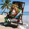 Custom Name Personalized The Legend of Zelda Print Beach Towel, for Trip Camping Beach Party Home Decor, Birthday Gift for Family & Friends