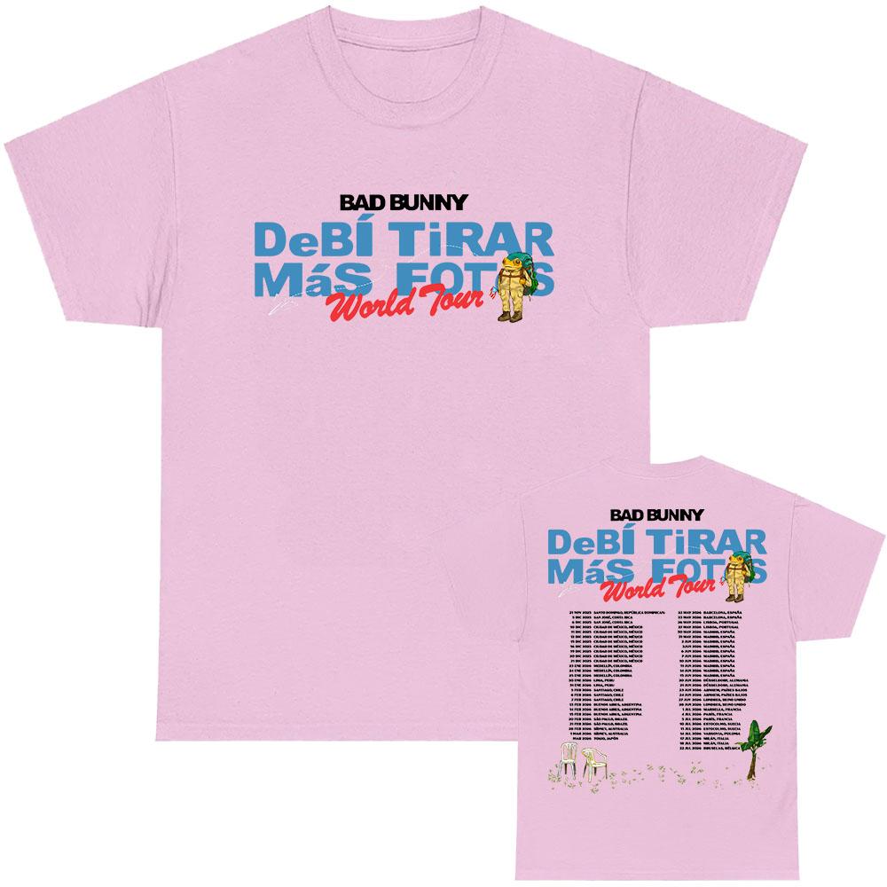 DTMF Debí Tirar Más Fotos Tour 2026 T-shirt Bad Bunny Street Style Tshirts Loose Cotton Fashion Tees Men Women Tops