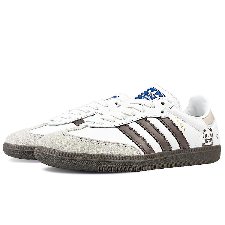 adidas Оригинальные кроссовки Samba Low top для скейтбординга, унисекс, коричнево-белые, IG1024(Команда40-)