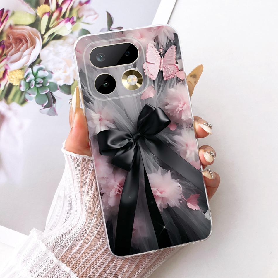 For Realme 16 Pro+ 16Pro Cute Flower Butterfly Cat Painted Case For Realme 16 Pro Plus 5G Soft Silicone TPU Phone Cases