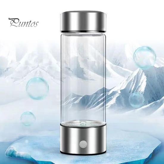 1 Set 420ML Hydrogen Water Bottle USB Charging Portable Hydrogen Water Generator for Home Office Travel