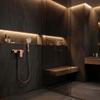 Rea Drop Brushed Copper Single-Lever Wall-Mounted Shower Faucet